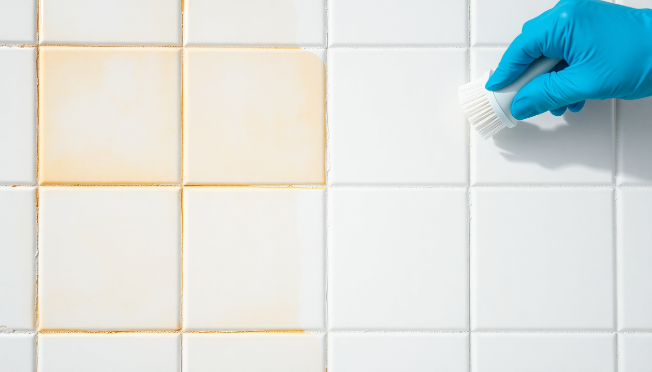 gele voegen wit krijgen