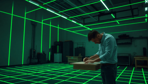 Ontdek de Kracht van de Groene Kruislijnlaser: Efficiënt en Nauwkeurig Werken