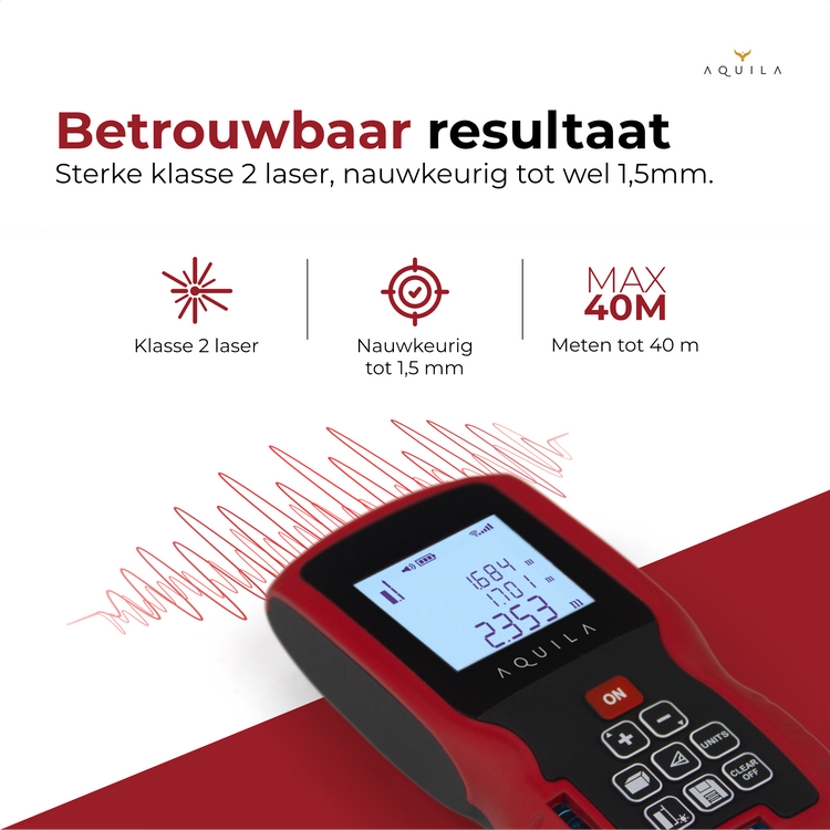 Laser afstandsmeter 40m