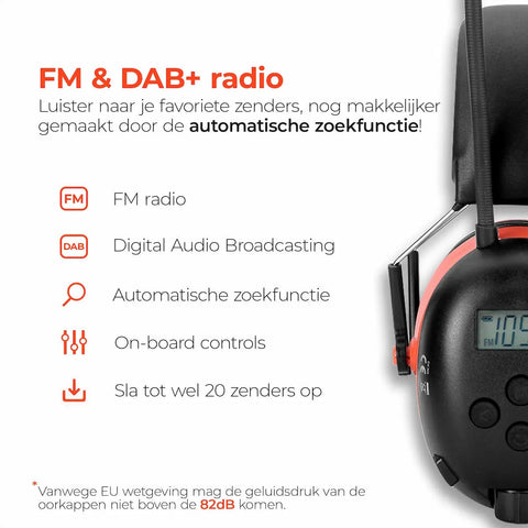 Oorkappen met DAB+