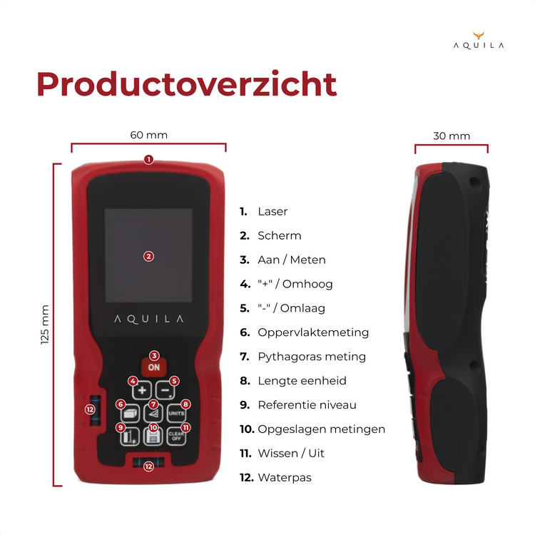 Laser afstandsmeter 60M